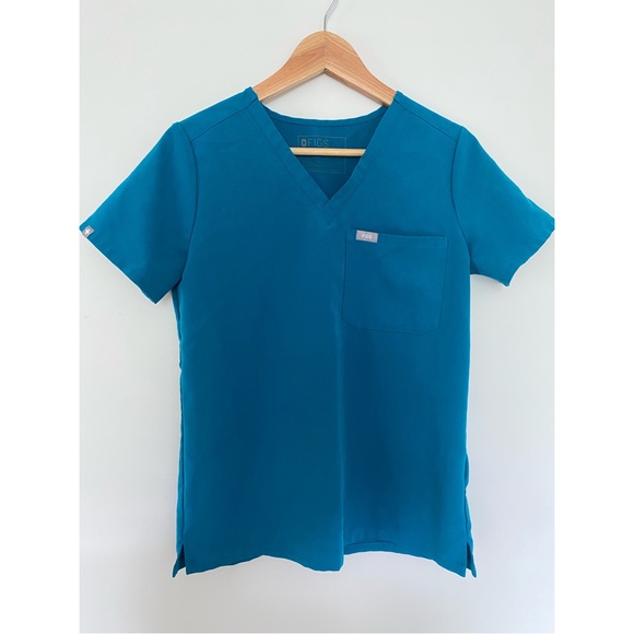 Figs Tops Figs Catarina Scrub Top Pacific Blue Size Xsmall Preloved